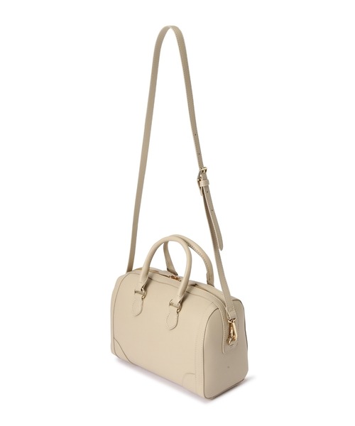 N.（N. Natural Beauty Basic）（エヌエヌナチュラルビューティーベーシック）の「ステッチボストンバッグ（トートバッグ・レディース・ベージュ/ブラック・ﾌﾘ-）」の5枚目の写真