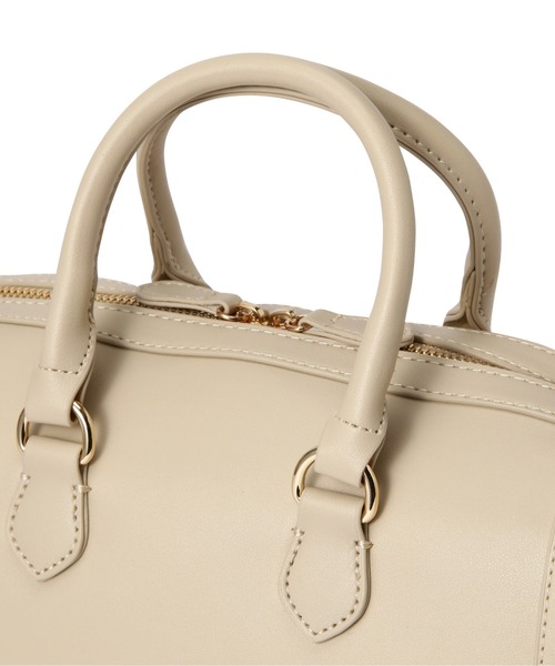 N.（N. Natural Beauty Basic）（エヌエヌナチュラルビューティーベーシック）の「ステッチボストンバッグ（トートバッグ・レディース・ベージュ/ブラック・ﾌﾘ-）」の7枚目の写真