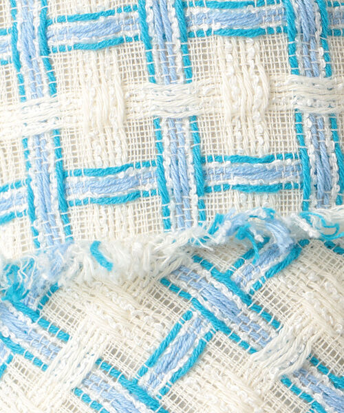 NOLLEY’S（ノーリーズ）の「バスケットツイードショートジャケット（ノーカラージャケット・レディース・ブルー系その他4・38）」の17枚目の写真