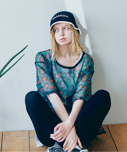 セール】E4906 カギ針ボーダーハット（ニットキャップ/ビーニー）｜RNA