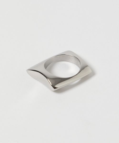 JEANASIS（ジーナシス）の「【ステンレス】スクエアヘンケイリング/185681（ネックレス・レディース・シルバー・MEDIUM/LARGE）」の6枚目の写真