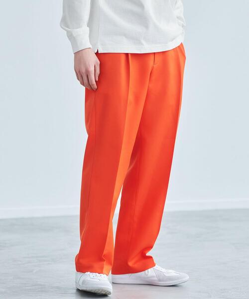 green label relaxing(グリーンレーベルリラクシング)の「ポリエステルツイル 1プリーツ カラーパンツ(その他パンツ・メンズ・ライトブルー/ライトグレー/オレンジ・S/L/M)」の3枚目の写真