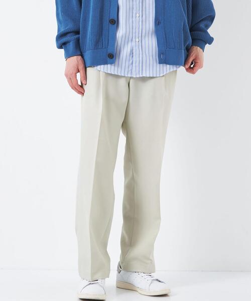 green label relaxing(グリーンレーベルリラクシング)の「ポリエステルツイル 1プリーツ カラーパンツ(その他パンツ・メンズ・ライトブルー/ライトグレー/オレンジ・S/L/M)」の2枚目の写真