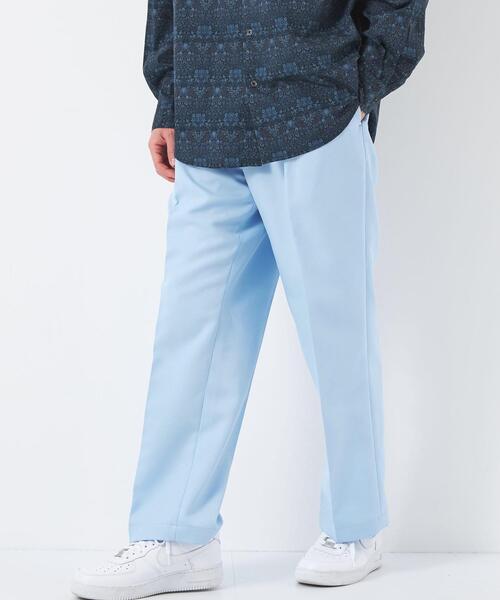 green label relaxing(グリーンレーベルリラクシング)の「ポリエステルツイル 1プリーツ カラーパンツ(その他パンツ・メンズ・ライトブルー/ライトグレー/オレンジ・S/L/M)」の12枚目の写真