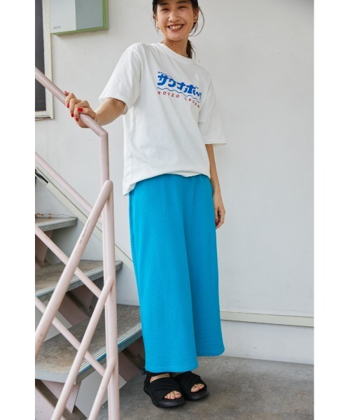 RODEO CROWNS WIDE BOWL（ロデオクラウンズワイドボウル）の「サウナボーイ HAVE A GOOD SAUNA Tシャツ（Tシャツ/カットソー・レディース・ブラック/オフホワイト/ブルー・MEDIUM/LARGE）」の4枚目の写真