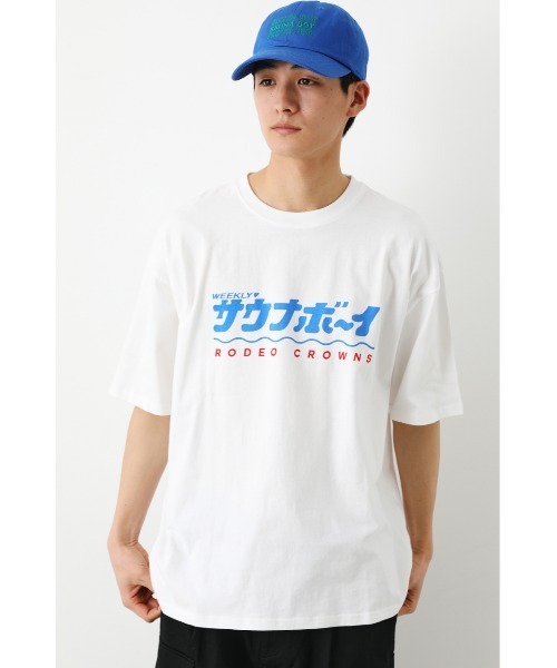 RODEO CROWNS WIDE BOWL（ロデオクラウンズワイドボウル）の「サウナボーイ HAVE A GOOD SAUNA Tシャツ（Tシャツ/カットソー・レディース・ブラック/オフホワイト/ブルー・MEDIUM/LARGE）」の20枚目の写真