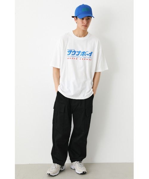 RODEO CROWNS WIDE BOWL（ロデオクラウンズワイドボウル）の「サウナボーイ HAVE A GOOD SAUNA Tシャツ（Tシャツ/カットソー・レディース・ブラック/オフホワイト/ブルー・MEDIUM/LARGE）」の12枚目の写真