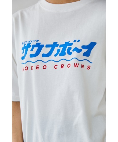 RODEO CROWNS WIDE BOWL（ロデオクラウンズワイドボウル）の「サウナボーイ HAVE A GOOD SAUNA Tシャツ（Tシャツ/カットソー・レディース・ブラック/オフホワイト/ブルー・MEDIUM/LARGE）」の18枚目の写真