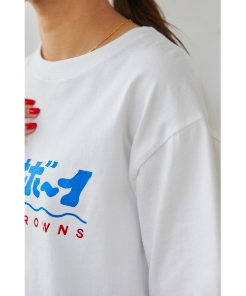 RODEO CROWNS WIDE BOWL（ロデオクラウンズワイドボウル）の「サウナボーイ HAVE A GOOD SAUNA Tシャツ（Tシャツ/カットソー・レディース・ブラック/オフホワイト/ブルー・MEDIUM/LARGE）」の7枚目の写真