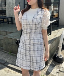 OLIVE des OLIVE | 【WEB限定カラー有】Vネックジャンスカ(ジャンパースカート)