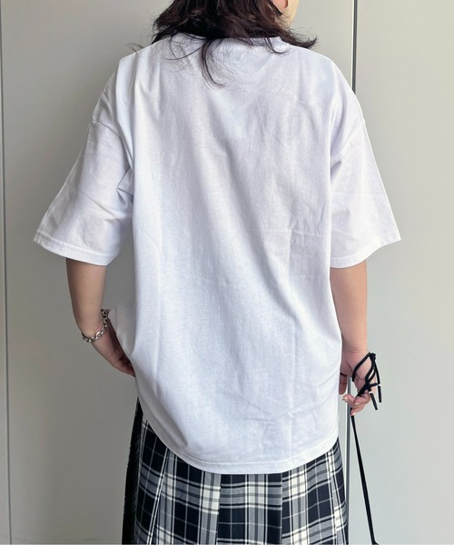 CPCM（シーピーシーエム）の「胸1ポイントヒゲサガラ刺繍T（Tシャツ/カットソー・レディース・グリーン/グレイッシュベージュ/ホワイト/ブラック/ベージュ/グリーン系その他/ホワイト系その他2/ホワイト系その他・LARGE/MEDIUM）」の14枚目の写真