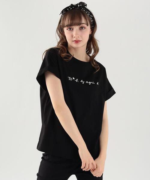 美品【正規品】agnès b.アニエスベーロゴロンＴシャツ　レディースT3  L Amazon | [agnes b.] [アニエスべー] [トゥービー バイ
