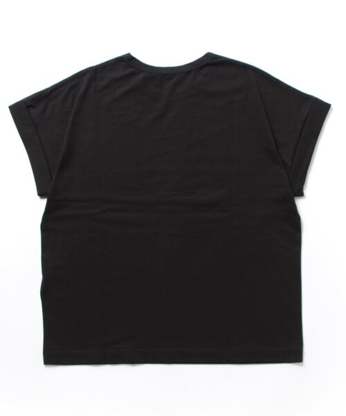 To b. by agnes b.(トゥービーバイアニエスベー)の「WT13 TS マカロンロゴTシャツ(Tシャツ/カットソー・レディース・ブラック・40/38)」の8枚目の写真