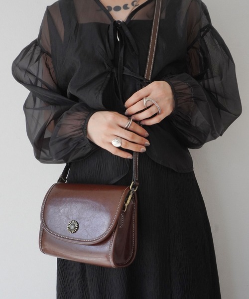 Port(ポート)の「ヴィンテージライク リアルレザー ショルダー バッグ / 本革 #(ショルダーバッグ・レディース・ブラウン/キャメル/ブラック・FREE)」の22枚目の写真