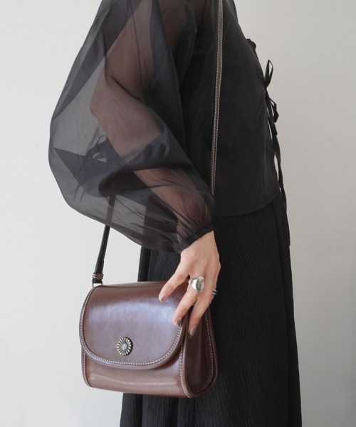 Port(ポート)の「ヴィンテージライク リアルレザー ショルダー バッグ / 本革 #(ショルダーバッグ・レディース・ブラウン/キャメル/ブラック・FREE)」の21枚目の写真