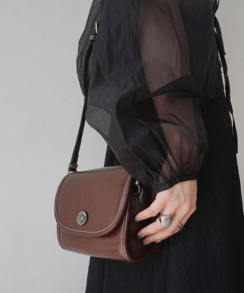 Port(ポート)の「ヴィンテージライク リアルレザー ショルダー バッグ / 本革 #(ショルダーバッグ・レディース・ブラウン/キャメル/ブラック・FREE)」の19枚目の写真