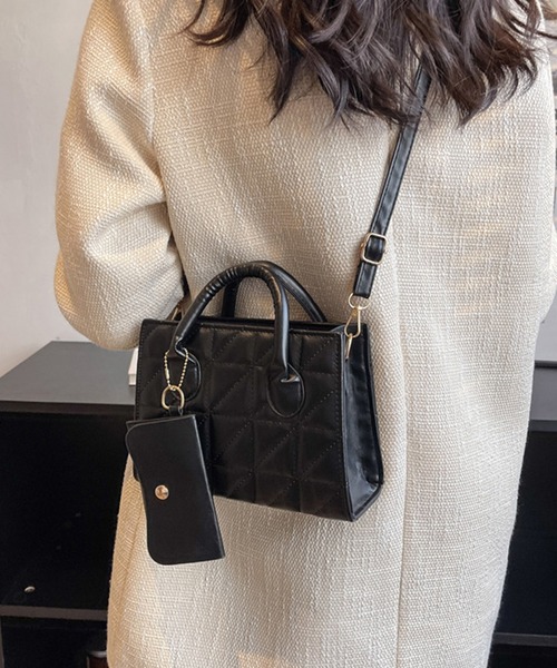 Jasmine Grandiflorum（ジャスミングランディフローラム）の「PUレザーミニショルダーバッグ（ハンドバッグ・レディース・パープル/グリーン/ホワイト/ブラック/イエロー・FREE）」の3枚目の写真