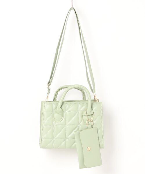 Jasmine Grandiflorum（ジャスミングランディフローラム）の「PUレザーミニショルダーバッグ（ハンドバッグ・レディース・パープル/グリーン/ホワイト/ブラック/イエロー・FREE）」の12枚目の写真