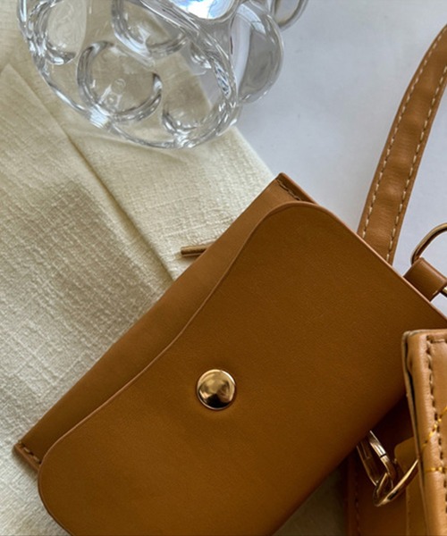 Jasmine Grandiflorum（ジャスミングランディフローラム）の「PUレザーミニショルダーバッグ（ハンドバッグ・レディース・パープル/グリーン/ホワイト/ブラック/イエロー・FREE）」の19枚目の写真