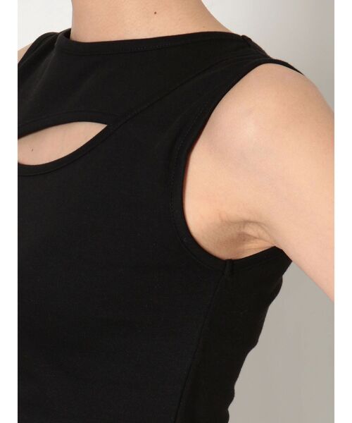 MURUA（ムルーア）の「パイピングラインタンク（タンクトップ・レディース・ブラック/カーキ・FREE）」の17枚目の写真