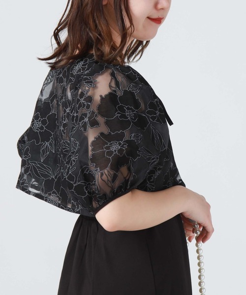 archives（アルシーヴ）の「パイピングシアーブラウス＋キャミワンピースｓｅｔ（ワンピース・レディース・ブラック/ベージュ/アイボリー・MEDIUM）」の17枚目の写真