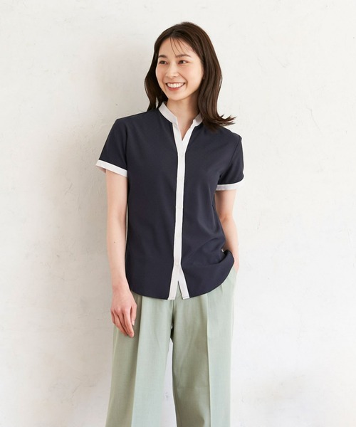 TOKYO SHIRTS（トウキョウシャツ）の「COFREX 配色スキッパー衿