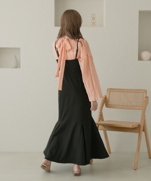 Ambre Neige(アンブルネージュ)の「【リボン取り外し可能】ボウタイシアーチュニックブラウス/【WEB/EC限定商品】(シャツ/ブラウス・レディース・アイボリー/ピンク/ダークブラウン・FREE)」の15枚目の写真