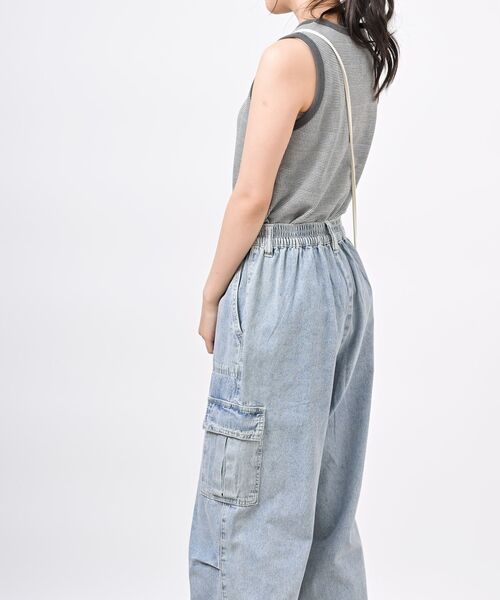 rps（アールピーエス）の「ジャガードタンクトップ（タンクトップ・レディース・ブラック/ブルーグリーン/グレー/グリーン系その他/モカ/ラベンダー/グリーン・フリー）」の9枚目の写真