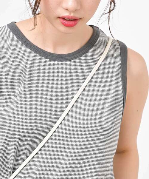 rps（アールピーエス）の「ジャガードタンクトップ（タンクトップ・レディース・ブラック/ブルーグリーン/グレー/グリーン系その他/モカ/ラベンダー/グリーン・フリー）」の12枚目の写真