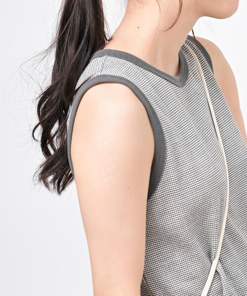 rps（アールピーエス）の「ジャガードタンクトップ（タンクトップ・レディース・ブラック/ブルーグリーン/グレー/グリーン系その他/モカ/ラベンダー/グリーン・フリー）」の13枚目の写真