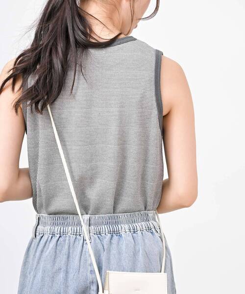 rps（アールピーエス）の「ジャガードタンクトップ（タンクトップ・レディース・ブラック/ブルーグリーン/グレー/グリーン系その他/モカ/ラベンダー/グリーン・フリー）」の14枚目の写真