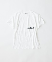ear PAPILLONNER | Ta-dah!!ロゴ刺刺繍Tシャツ(Tシャツ/カットソー)