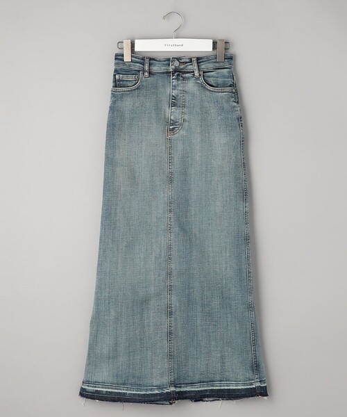ガニーGANNI TINT EDGE DENIM MAXI SKIRT