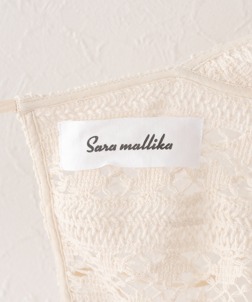 即日発送！【美品】Sara mallika コットンルーズレーストップス Sara mallika＞コットンルーズレーストップス