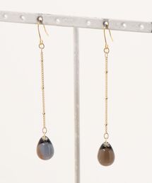【tschuss(チュース)】「drop」チェコビーズのピアス medium