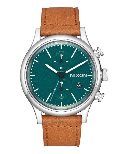 【NIXON/ニクソン】Station Chrono Leather　レザーベルト　アナログ　電池式　時計