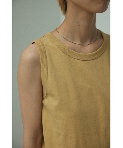 BLACK BY MOUSSY（ブラックバイマウジー）の「asymmetry hem tops（アシンメトリーヘムトップス)（タンクトップ・レディース・ベージュ/ホワイト/ブルー/ブラック・FREE）」の19枚目の写真