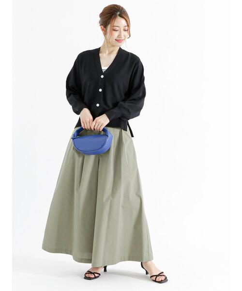 Te chichi（テチチ）の「共ベルト付タックガウチョパンツ（その他パンツ・レディース・ベージュ/カーキ/ネイビー・F）」の6枚目の写真