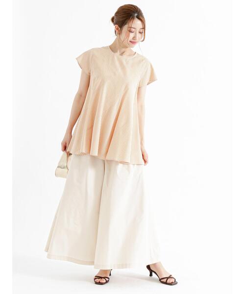 Te chichi（テチチ）の「共ベルト付タックガウチョパンツ（その他パンツ・レディース・ベージュ/カーキ/ネイビー・F）」の9枚目の写真