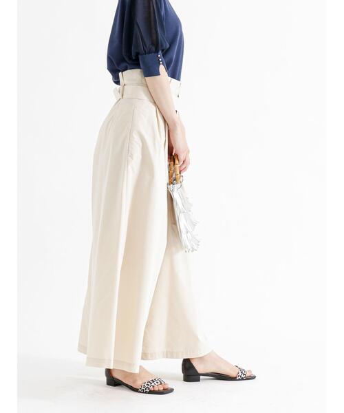 Te chichi（テチチ）の「共ベルト付タックガウチョパンツ（その他パンツ・レディース・ベージュ/カーキ/ネイビー・F）」の11枚目の写真