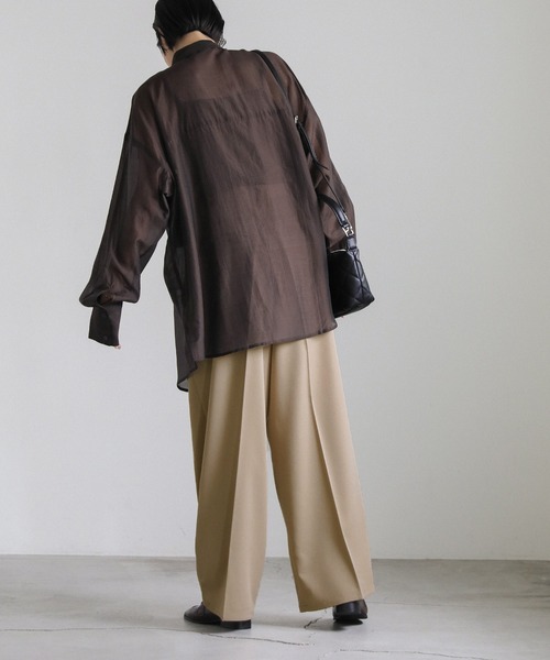 select MOCA（セレクトモカ）の「ダブルタックツイルスラックス（スラックス・レディース・ベージュ/ブラック/アイボリー・SMALL/MEDIUM）」の19枚目の写真