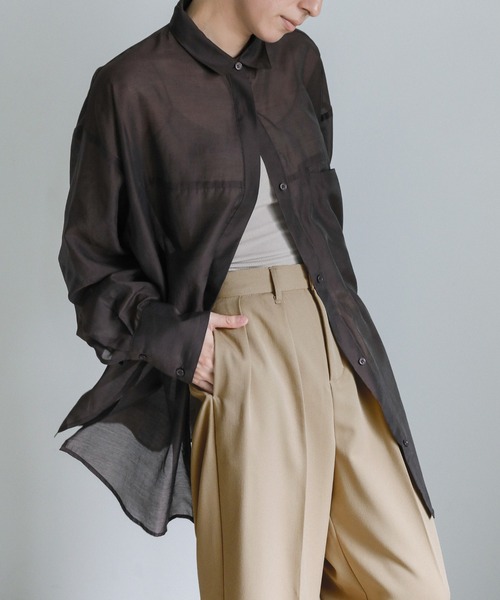 select MOCA（セレクトモカ）の「ダブルタックツイルスラックス（スラックス・レディース・ベージュ/ブラック/アイボリー・SMALL/MEDIUM）」の16枚目の写真