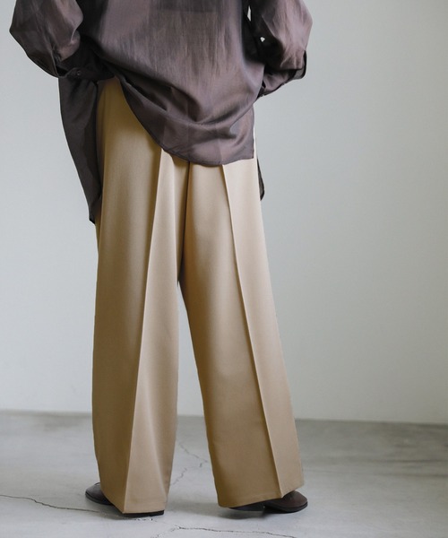 select MOCA（セレクトモカ）の「ダブルタックツイルスラックス（スラックス・レディース・ベージュ/ブラック/アイボリー・SMALL/MEDIUM）」の21枚目の写真