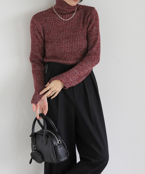 select MOCA（セレクトモカ）の「ダブルタックツイルスラックス（スラックス・レディース・ベージュ/ブラック/アイボリー・SMALL/MEDIUM）」の10枚目の写真