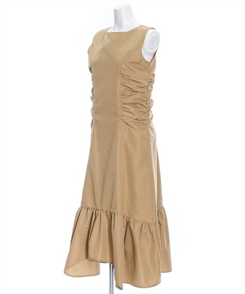 clear(クリア)の「ノースリーブギャザーデザインワンピース≪STAY MOTION≫(ワンピース・レディース・キャメル/ブラック・F)」の8枚目の写真