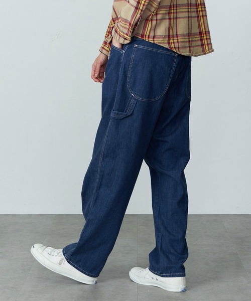 Wrangler（ラングラー）の「Wrangler/ラングラー【WRAPID TRANSIT/ラピッドトランジット】カラバリ豊富/ワイドルーズデニムパンツ ペインターデニムパンツ【ユニセックス】（デニムパンツ・メンズ・ブラック/ネイビー/ブラウン/インディゴブルー/ブルー/マスタード/グリーン/アイボリー/ライトインディゴブルー/ブルー系その他/ブルーグリーン/ブルー系その他2・X-SMALL/SMALL/X-LARGE/MEDIUM/LARGE）」の9枚目の写真