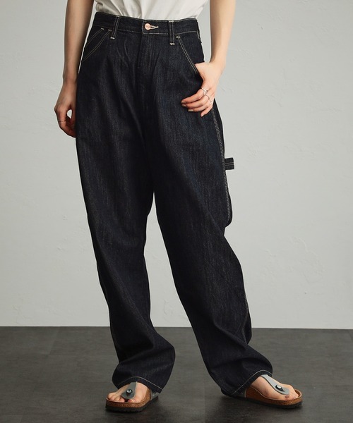Wrangler（ラングラー）の「Wrangler/ラングラー【WRAPID TRANSIT/ラピッドトランジット】カラバリ豊富/ワイドルーズデニムパンツ ペインターデニムパンツ【ユニセックス】（デニムパンツ・メンズ・ブラック/ネイビー/ブラウン/インディゴブルー/ブルー/マスタード/グリーン/アイボリー/ライトインディゴブルー/ブルー系その他/ブルーグリーン/ブルー系その他2・X-SMALL/SMALL/X-LARGE/MEDIUM/LARGE）」の6枚目の写真