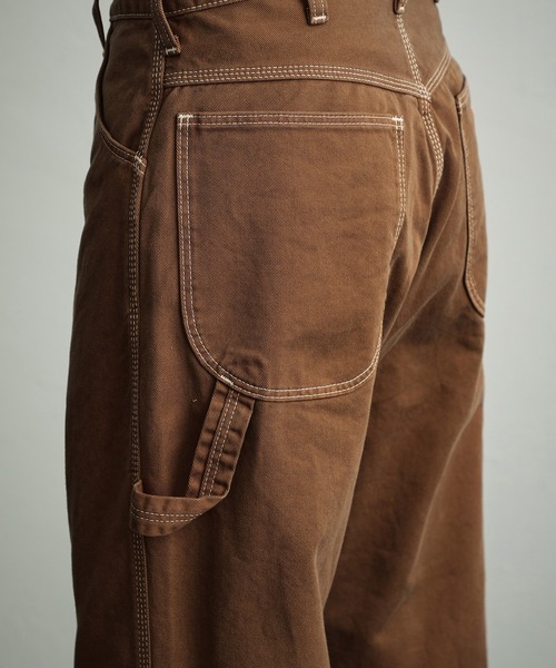 Wrangler（ラングラー）の「Wrangler/ラングラー【WRAPID TRANSIT/ラピッドトランジット】カラバリ豊富/ワイドルーズデニムパンツ ペインターデニムパンツ【ユニセックス】（デニムパンツ・メンズ・ブラック/ネイビー/ブラウン/インディゴブルー/ブルー/マスタード/グリーン/アイボリー/ライトインディゴブルー/ブルー系その他/ブルーグリーン/ブルー系その他2・X-SMALL/SMALL/X-LARGE/MEDIUM/LARGE）」の14枚目の写真