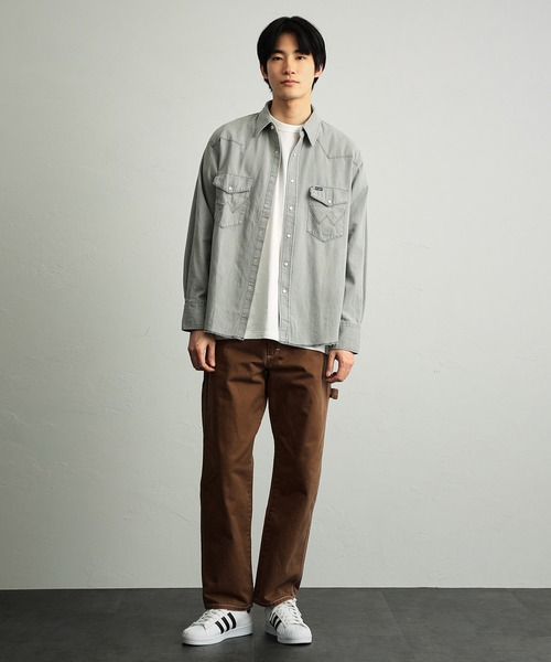 Wrangler（ラングラー）の「Wrangler/ラングラー【WRAPID TRANSIT/ラピッドトランジット】カラバリ豊富/ワイドルーズデニムパンツ ペインターデニムパンツ【ユニセックス】（デニムパンツ・メンズ・ブラック/ネイビー/ブラウン/インディゴブルー/ブルー/マスタード/グリーン/アイボリー/ライトインディゴブルー/ブルー系その他/ブルーグリーン/ブルー系その他2・X-SMALL/SMALL/X-LARGE/MEDIUM/LARGE）」の19枚目の写真