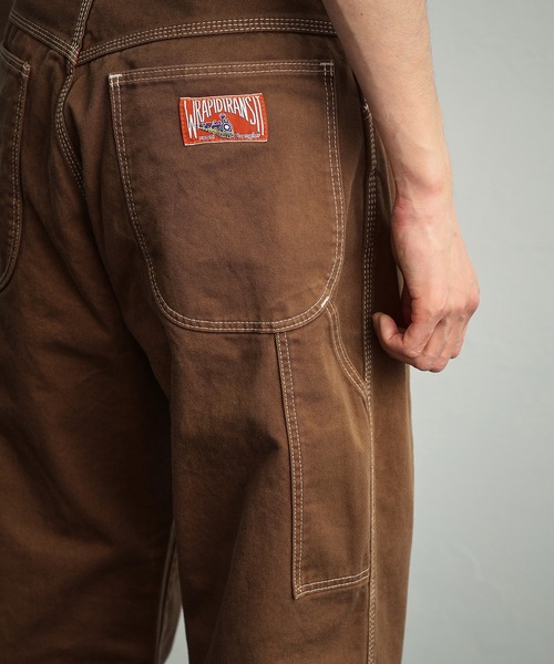 Wrangler（ラングラー）の「Wrangler/ラングラー【WRAPID TRANSIT/ラピッドトランジット】カラバリ豊富/ワイドルーズデニムパンツ ペインターデニムパンツ【ユニセックス】（デニムパンツ・メンズ・ブラック/ネイビー/ブラウン/インディゴブルー/ブルー/マスタード/グリーン/アイボリー/ライトインディゴブルー/ブルー系その他/ブルーグリーン/ブルー系その他2・X-SMALL/SMALL/X-LARGE/MEDIUM/LARGE）」の18枚目の写真